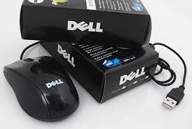 Chuột dây Dell màu đen cổng USB màu