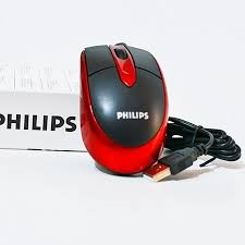 Chuột dây Philip đỏ cổng USB rất good